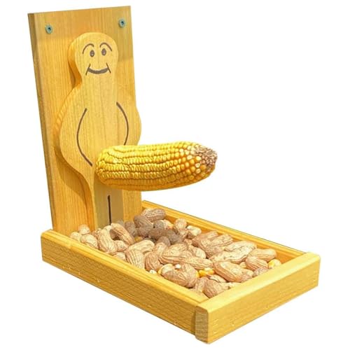 Hbbgdiy Eichhörnchen Mais Cob Feeder Stolze Mann Holz Outdoor Eichhörnchen Feeder Funny Garden Yard Dekor kreative Maishalter Vogel Fütterungsstation für Gartenunterhaltung Hbbgdiy Eichhörnchen Mais Cob Feeder Stolze Mann Holz Outdoor Eichhörnchen Feeder Funny Garden Yard Dekor kreative Maishalter Vogel Fütterungsstation für Gartenunterhaltung von Hbbgdiy
