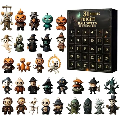 Hbbgdiy Halloween Adventskalender 2025 Countdown 31 Nächte Horrorkalender mit Zahlen Scary Puppensammler für Kinder Teenager Erwachsene Halloween Dekoration Hbbgdiy Halloween Adventskalender 2025 Countdown 31 Nächte Horrorkalender mit Zahlen Scary Puppensammler für Kinder Teenager Erwachsene Halloween Dekoration von Hbbgdiy