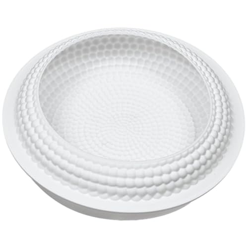 Hbbgdiy Rundes Perlen-Design Silikon-Mousse-Kuchenformen, unkomplizierte Easy-Freisetzung wiederverwendbares Gebäck und französische Dessert-Backring für Kuchen und Mousses von Hbbgdiy