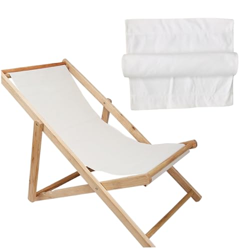 Hbbgdiy Slingstuhl Ersatzstoff Stoff 45x17 Zoll Verdickte Oxford -Stoff tragbare Faltbare Abdeckung für Patio Lounge Chairs Gartendeck und Außenliese im Freien von Hbbgdiy