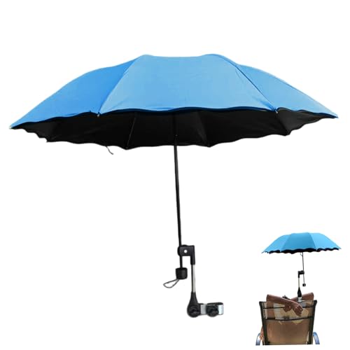 Hbbgdiy Stuhl Regenschirm mit Verstellbarer Klemme UV Schutz wasserdichtes Klappstuhl Regenschirm für Terrasse, Camping, Rollstuhl, Kinderwagen, Golfwagen verwenden Hbbgdiy Stuhl Regenschirm mit Verstellbarer Klemme UV Schutz wasserdichtes Klappstuhl Regenschirm für Terrasse, Camping, Rollstuhl, Kinderwagen, Golfwagen verwenden von Hbbgdiy