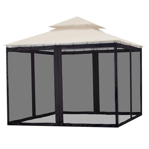 Pavillon -Mückennetze 9x11x8ft Retractable Falt -Bildschirmpaneele mit Reißverschluss für Außenterrasse, Camping, Garten, Veranda -Mückenschutzvorhänge Pavillon -Mückennetze 9x11x8ft Retractable Falt -Bildschirmpaneele mit Reißverschluss für Außenterrasse, Camping, Garten, Veranda -Mückenschutzvorhänge von Hbbgdiy
