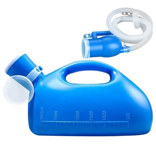 Tragbares Urinal für Männer 3000 ml Spill Proof Pee -Flasche mit langem abnehmbarem Rohrdeck von Hbbgdiy