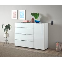 HBZ Kommode "Santorin, BxHxT 135x99x40 cm", (1 St.), Breite 135cm, Softclose für Türen und Schubkästen, Melaminbeschichtung von Hbz