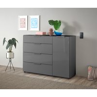 HBZ Kommode "Santorin, BxHxT 135x99x40 cm", (1 St.), Breite 135cm, Softclose für Türen und Schubkästen, Melaminbeschichtung von Hbz