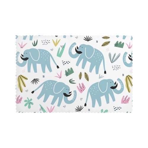 Platzsets 6er Set Elefant Cartoon Niedlich Hitzebeständig Platzsets Waschbar Tischmatten Rutschfest Fleckenabweisend Küche Platzsets Leicht Zu Reinigen Für Esstisch Platzsets 6er Set Elefant Cartoon Niedlich Hitzebeständig Platzsets Waschbar Tischmatten Rutschfest Fleckenabweisend Küche Platzsets Leicht Zu Reinigen Für Esstisch von Hceaatb