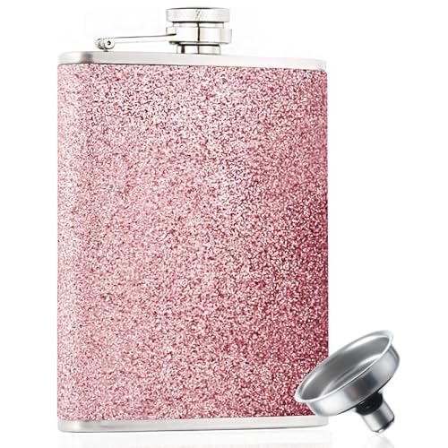 Flachmann Klein, 8oz Rosa Flachmann Mit Trichter, Personalisiert Flach/mann 200mlEdelstahl, Für Outdoor, Party Und Geschenke von HcvGcm