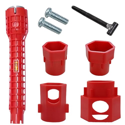 Armaturenschlüssel, 14 in 1 Wasserhahn Schlüssel Werkzeug, montagewerkzeug, Multifunktionaler Spülbeckenschlüssel für Waschbecken und Küchenarmaturen, Ideal für DIY und professionelle Klempnerarbeiten Armaturenschlüssel, 14 in 1 Wasserhahn Schlüssel Werkzeug, montagewerkzeug, Multifunktionaler Spülbeckenschlüssel für Waschbecken und Küchenarmaturen, Ideal für DIY und professionelle Klempnerarbeiten von HcvGcm
