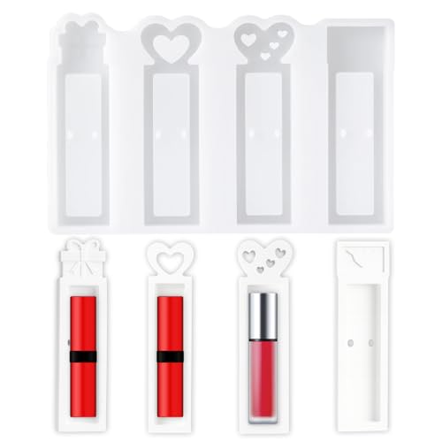 HcvGcm Silikonformen Gießformen, 1 Stück Halbtransparente Weiße Silikonform Für Geldgeschenke, DIY Handwerk, Valentinstag Geschenkbox, Schokoladenständer Gips Gießformen von HcvGcm