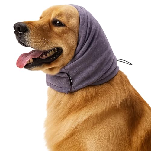 Gehörschutz Hund, Ohrenschutz Für Hunde, Hunde Ohrenschutz Mit Verstellbarem Klettverschluss, Beruhigender Kapuzenpullover Für Lärmreduzierung Und Angstlinderung, Größe M (35-48cm), Dunkellila Gehörschutz Hund, Ohrenschutz Für Hunde, Hunde Ohrenschutz Mit Verstellbarem Klettverschluss, Beruhigender Kapuzenpullover Für Lärmreduzierung Und Angstlinderung, Größe M (35-48cm), Dunkellila von HcvGcm