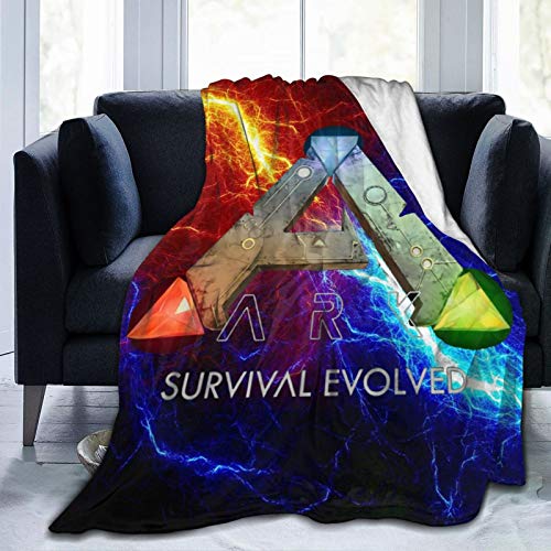 ARK Survival Evolved Decke Flanell 3D Bedruckte weiche warme Überwurfdecke Warm, Zuhause, Bett, Sofadecke. 60"x50"/150x125cm von Hdadwy