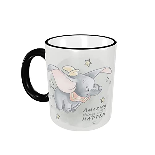 Dumbo Lustige Tasse Keramiktassen Kaffee Tee Tasse Milch Wasser Tasse Neuartiges Geschenk für Büro und Zuhause von Hdadwy