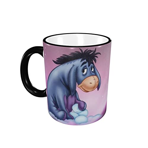 Eeyore Lustige Tasse Keramiktassen Kaffee Tee Tasse Milch Wasser Tasse Neuartiges Geschenk für Büro und Zuhause von Hdadwy