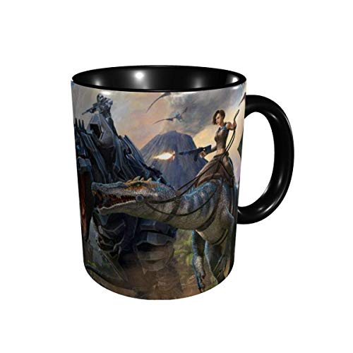 Hdadwy Ark Survival Evolved Kaffeebecher Mikrowelle Safe 3D Printed Mug Reisebecher Geschenk für Kaffee, Tee, Kakao, Getreide von Hdadwy