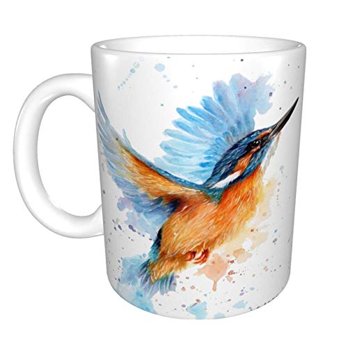 Hdadwy Eisvogel Aquarell Home Keramik Teetasse Büro Kaffeetasse 10 Unzen von Hdadwy