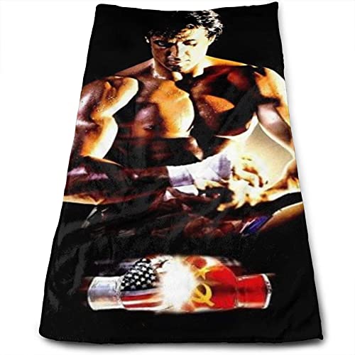 Hdadwy Unisex Handtuch Rocky Balboa Weiche Handtuch Qualität Gesichtstücher Dekorative Badezimmer Peshtemal Handtücher für Küche Travel School Beach von Hdadwy