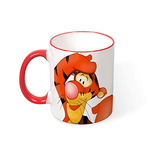 Hdadwy Winnie The Pooh Tigger Farbbecher Tasse Mund und Griff Einzigartige ideale Geschenke Kaffeebecher für Jungen Mädchen Herren Damen Paare von Hdadwy