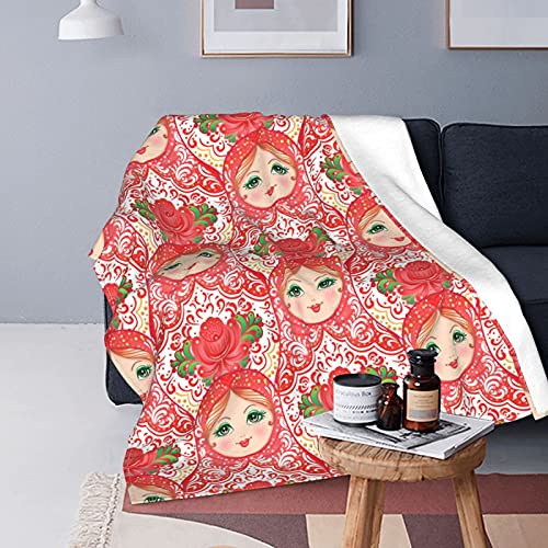 Traditionelle russische Nesting Doll mit Blumen Fleece Flanell Decke Leichte Kuschelige Plüschdecke Zuhause Dekorativ Für Couch Schlafsofa Stuhl Büro Alle Jahreszeiten Für Männer/Frauen/Kinder 80 "x 6 Traditionelle russische Nesting Doll mit Blumen Fleece Flanell Decke Leichte Kuschelige Plüschdecke Zuhause Dekorativ Für Couch Schlafsofa Stuhl Büro Alle Jahreszeiten Für Männer/Frauen/Kinder 80 "x 6 von Hdadwy