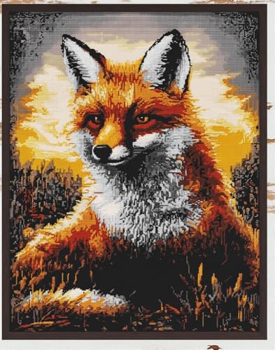 Hdfvlfdsa Kreuzstich Set Vorgedruckt, Fuchs 60x80cm Stickvorlagen Stickbilder Vorgedruckt Kreuzstich Stickpackungen Stickpackung Cross Stitch Embroidery Kit Stickset Sticken Set Erwachsene Anfänger Hdfvlfdsa Kreuzstich Set Vorgedruckt, Fuchs 60x80cm Stickvorlagen Stickbilder Vorgedruckt Kreuzstich Stickpackungen Stickpackung Cross Stitch Embroidery Kit Stickset Sticken Set Erwachsene Anfänger von Hdfvlfdsa