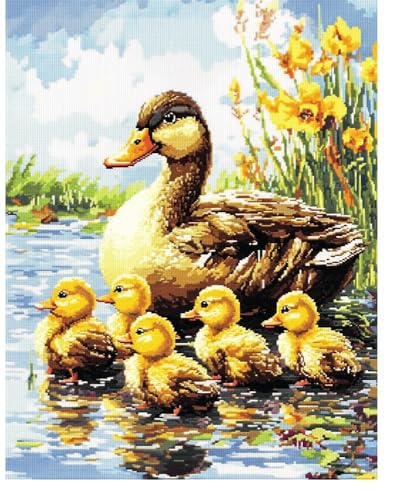 Hdfvlfdsa Kreuzstich-Set Zum Selbermachen 11 Ct Ente Mit Ihren Küken 60x80cm Von Vorgedruckten Stick-Starter-Sets Für Anfänger, Lesen Von Picasso Hdfvlfdsa Kreuzstich-Set Zum Selbermachen 11 Ct Ente Mit Ihren Küken 60x80cm Von Vorgedruckten Stick-Starter-Sets Für Anfänger, Lesen Von Picasso von Hdfvlfdsa
