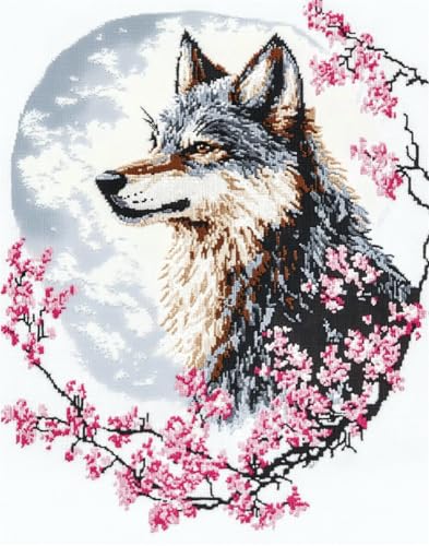 Hdfvlfdsa Stickpackung 11Ct Sticken Set Erwachsene Kreuzstich Wolf Und Kirschblüten 60x80cm Diy Stickbilder Vorgedruckt Kreuzstich Für Anfänger Home Decor Hdfvlfdsa Stickpackung 11Ct Sticken Set Erwachsene Kreuzstich Wolf Und Kirschblüten 60x80cm Diy Stickbilder Vorgedruckt Kreuzstich Für Anfänger Home Decor von Hdfvlfdsa