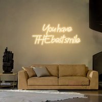 Sie Haben Das Beste Lächeln Leuchtreklame, Benutzerdefinierte Led Leuchtreklame Schlafzimmer, Hauswanddekoration, Partydekor, Personalisiertes Sie Haben Das Beste Lächeln Leuchtreklame, Benutzerdefinierte Led Leuchtreklame Schlafzimmer, Hauswanddekoration, Partydekor, Personalisiertes von HdjLetterSign