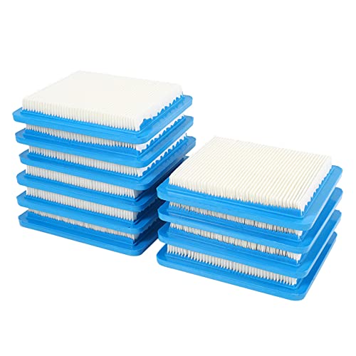 Hduacuge 10 Stück 491588S Filter zum Ersetzen für Stratton 491588 4915885 Flachfilter für Rasenmäher von Hduacuge