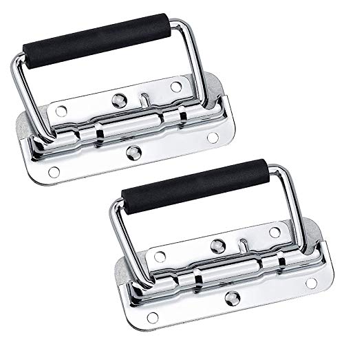 Hduacuge 2 Stück Serie 304 Edelstahl Prop Box Werkzeug aus Aluminium Box Aktivität Klappgriff Industrielle von Hduacuge
