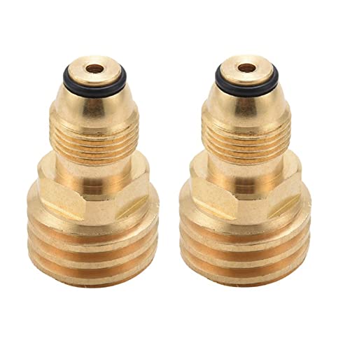 Hduacuge 2 Stück wandelt LP-Tank-Service-Ventil zu QCC1/Typ1 Auslass Messing Adapter Adapter Adapter von Hduacuge