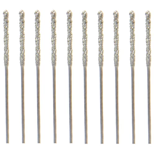 Hduacuge 20 Stück Serie 0,8 mm Spitze Spitze Spiralbohrer für Glasstein Fliesen von Hduacuge