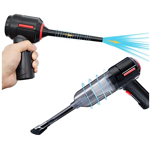 Hduacuge 3-in-1-Computerstaubsauger, Laubbläser, tragbar, wiederaufladbar von Hduacuge