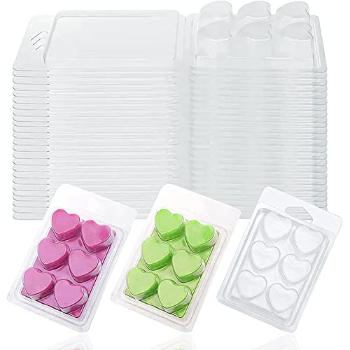 Hduacuge 30 Packungen Wachsformen zum Schmelzen von Wachs, Schmelzwachs, Tablett mit Liebesherzen, Behälter für Wachskerzen, ohne Docht Hduacuge 30 Packungen Wachsformen zum Schmelzen von Wachs, Schmelzwachs, Tablett mit Liebesherzen, Behälter für Wachskerzen, ohne Docht von Hduacuge