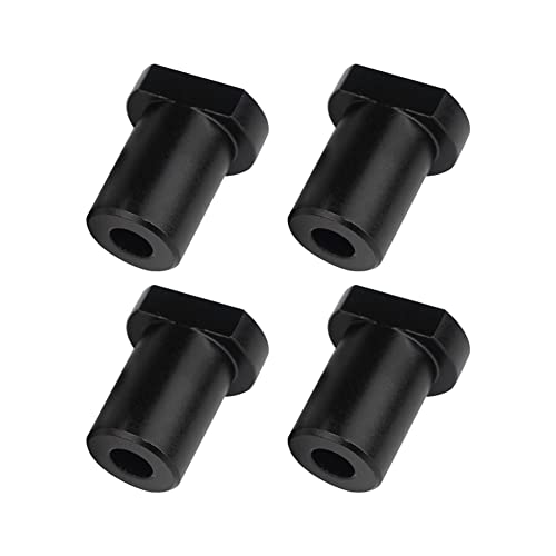 Hduacuge 4 Stück Hundeklammer für Bank, aus Aluminiumlegierung, für die Positionierung von Werkbänken und Holzarbeiten, T-Track, passt auf ein Hundeloch von 20 mm (schwarz) von Hduacuge