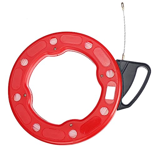 Hduacuge 4 mm Kabelabzieher für Fish Tape Reel Extractor Fiberglass Nylon Rohr Rodder Zugseil Fishing Tool 30 m von Hduacuge