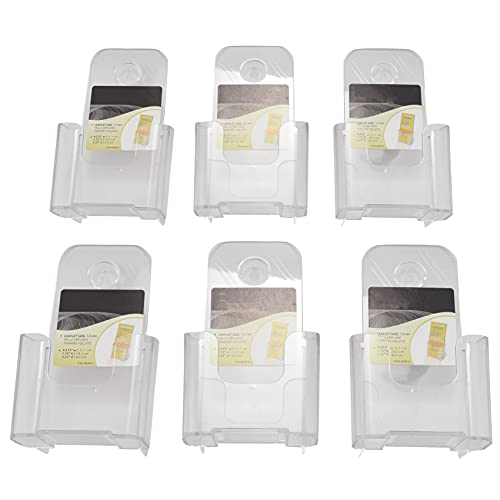 Hduacuge 6 Stück Broschürenhalter, hochwertig, Trifold, 4 Breite, Prospekthalter aus Kunststoff, Ständer, Organizer für Theken, transparent, Dokumentenhalter Hduacuge 6 Stück Broschürenhalter, hochwertig, Trifold, 4 Breite, Prospekthalter aus Kunststoff, Ständer, Organizer für Theken, transparent, Dokumentenhalter von Hduacuge