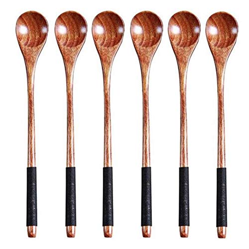 Hduacuge 6 Stück aus mit langem Tee Kaffeelöffel japanischer Stil Dessertlöffel Set Rührlöffel Geschirr aus Hduacuge 6 Stück aus mit langem Tee Kaffeelöffel japanischer Stil Dessertlöffel Set Rührlöffel Geschirr aus von Hduacuge