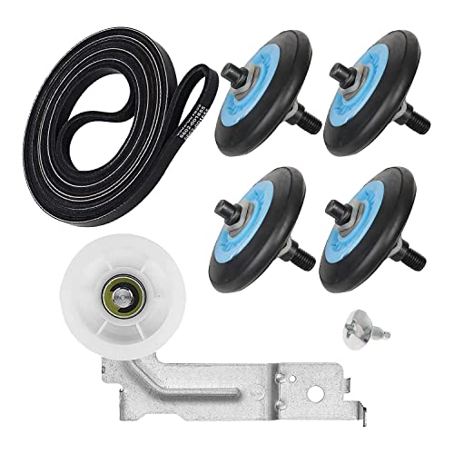 Hduacuge Die Ersatzteil-Sets für Trockner umfassen die Trommelrolle für Wäschetrockner DC97-16782A, die Umlenkrolle für Trockner DC93-00634A und den Riemen für Wäschetrockner 6602- Hduacuge Die Ersatzteil-Sets für Trockner umfassen die Trommelrolle für Wäschetrockner DC97-16782A, die Umlenkrolle für Trockner DC93-00634A und den Riemen für Wäschetrockner 6602- von Hduacuge