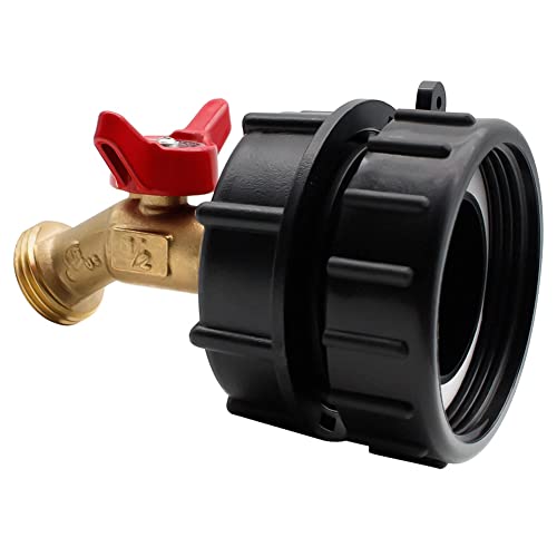 Hduacuge IBC-Schlauchverbinder, IBC Tankadapter, 275 bis 330 Gallonen, Schlauchventil mit Feingewinde, Rohrventil-Werkzeug aus Messing Hduacuge IBC-Schlauchverbinder, IBC Tankadapter, 275 bis 330 Gallonen, Schlauchventil mit Feingewinde, Rohrventil-Werkzeug aus Messing von Hduacuge