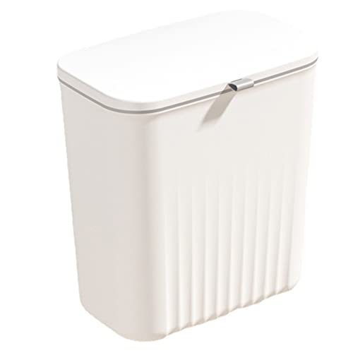 Hduacuge Küchenmülleimer für Haushalt, Schrank, Hängetür, mit Deckel, verschiebbar, Mülleimer, Wandabfalleimer, Weiß Hduacuge Küchenmülleimer für Haushalt, Schrank, Hängetür, mit Deckel, verschiebbar, Mülleimer, Wandabfalleimer, Weiß von Hduacuge