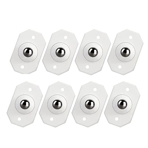 Hduacuge Lotda Mini-Räder, selbsthaftend, 8 Mini-Räder, drehbar, selbsthaftend, 360-Grad-Drehung, klebrige Riemenscheibe von Hduacuge