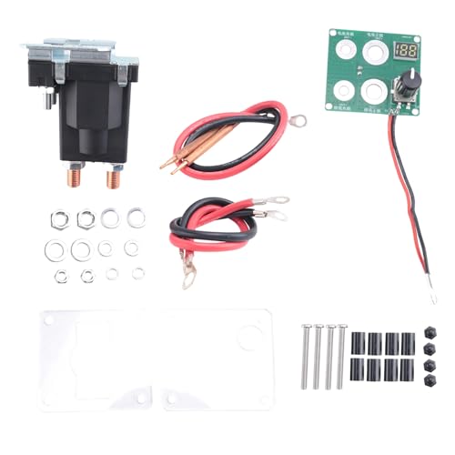 Hduacuge PSW100 199 Geschwindigkeitspunktschweiß-Set, Relais, 12 V, Mini-Punktschweißgerät, verstellbar, für DIY Akku 18650 (Blei-Akku) von Hduacuge