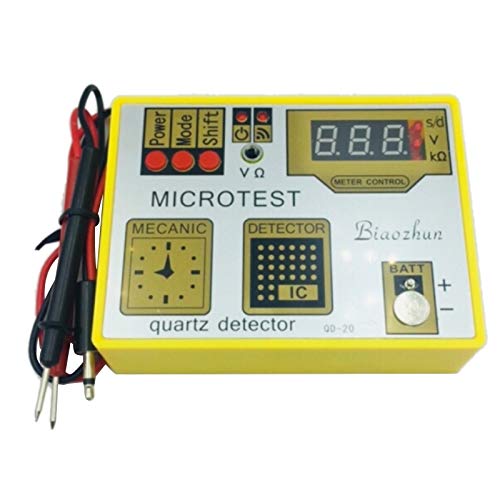 Hduacuge Quarz-Uhren-Tester QD-20 Wartungswerkzeug, hergestellt in China, der Tester für Uhrenbewegungen kann die Batterie messen, gelb von Hduacuge