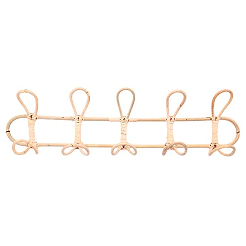 Hduacuge Rattan-Wandhaken, Kleiderhaken, Hut, Haken, Haken, Stoff, Organizer, Kleiderbügel, Dekoration für den Innenbereich Hduacuge Rattan-Wandhaken, Kleiderhaken, Hut, Haken, Haken, Stoff, Organizer, Kleiderbügel, Dekoration für den Innenbereich von Hduacuge