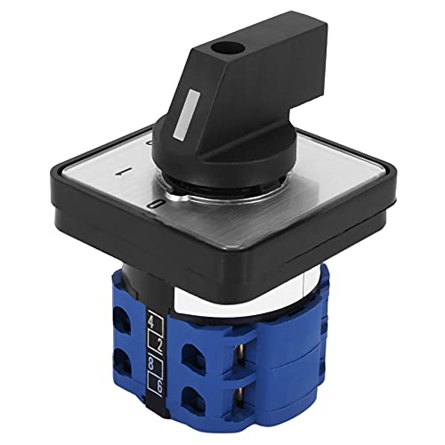 Hduacuge Schalter 660 V, 20 A, 4 Positionen, 2 Pole, Drehschalter, Wechselschalter, universal, Umkehrschalter für Elektromotor von Hduacuge