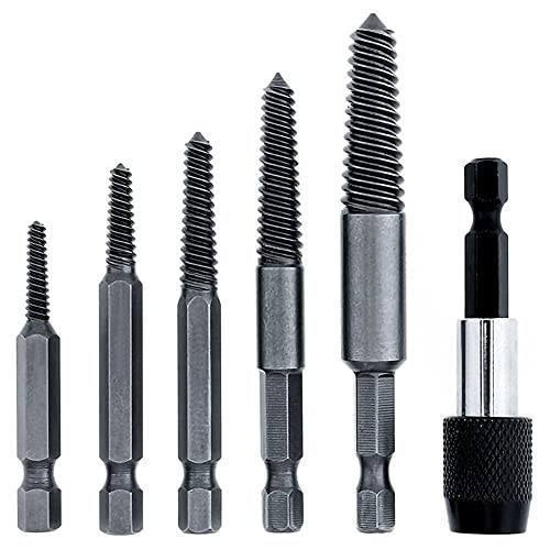 Hduacuge Set mit 6 Abziehern für beschädigte Schrauben und gebrochene Bolzen, mit Werkzeug-Set für Pavillons mit 1/4-Auswechselung, falscher Bolzenentferner Hduacuge Set mit 6 Abziehern für beschädigte Schrauben und gebrochene Bolzen, mit Werkzeug-Set für Pavillons mit 1/4-Auswechselung, falscher Bolzenentferner von Hduacuge