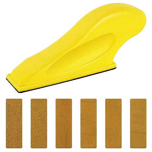 Hduacuge Set mit Mini-Schleifmaschine, Werkzeug für kleine Projekte, Schleifen mit kleinem Griff, für enge Räume und Handarbeiten von Hduacuge