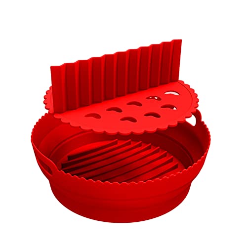 Hduacuge Silikonfutter für Luftfritteuse, 8,5 , für 5 bis 8 Pints, wiederverwendbar, mit Trenner, faltbar, für Air Fryer, Topf aus Silikon, antihaftbeschichtet, A Hduacuge Silikonfutter für Luftfritteuse, 8,5 , für 5 bis 8 Pints, wiederverwendbar, mit Trenner, faltbar, für Air Fryer, Topf aus Silikon, antihaftbeschichtet, A von Hduacuge