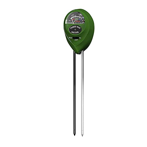 Hduacuge Soil PH Meter Bodentester 3 in 1 Bodentester Zementbodentester Kunststoff Feuchtigkeit Licht pH-Messwerkzeug für Garten, Bauernhof, Pflanze, Outdoor, Innen von Hduacuge
