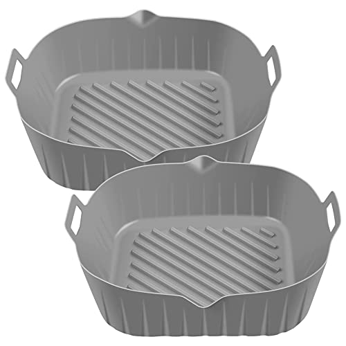 Hduacuge Topf aus Silikon für Luftfritteuse, mit , wiederverwendbar, 8,6 , Luftfritteusenkorb, antihaftbeschichtet, hitzebeständig, Hduacuge Topf aus Silikon für Luftfritteuse, mit , wiederverwendbar, 8,6 , Luftfritteusenkorb, antihaftbeschichtet, hitzebeständig, von Hduacuge