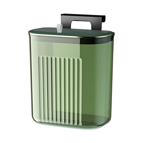 Hduacuge Wandabfalleimer mit Deckel, 9 l, mit Deckel, Mülleimer, Tür, Küchenschrank, hängend, Grün von Hduacuge